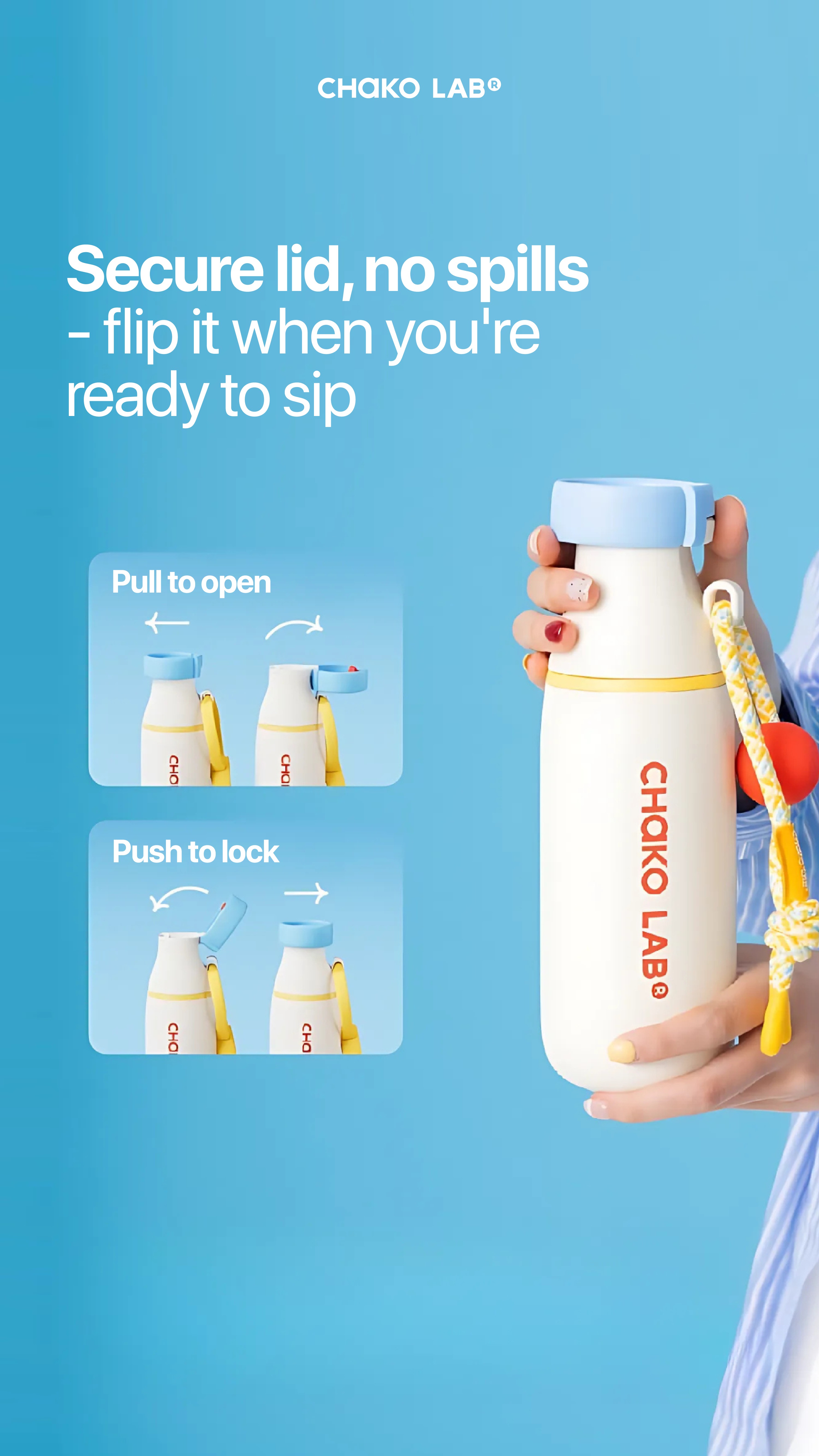 CHAKO LAB 520ml Milk Pod Insulated Two-Ways Bottle | Shopee Singapore