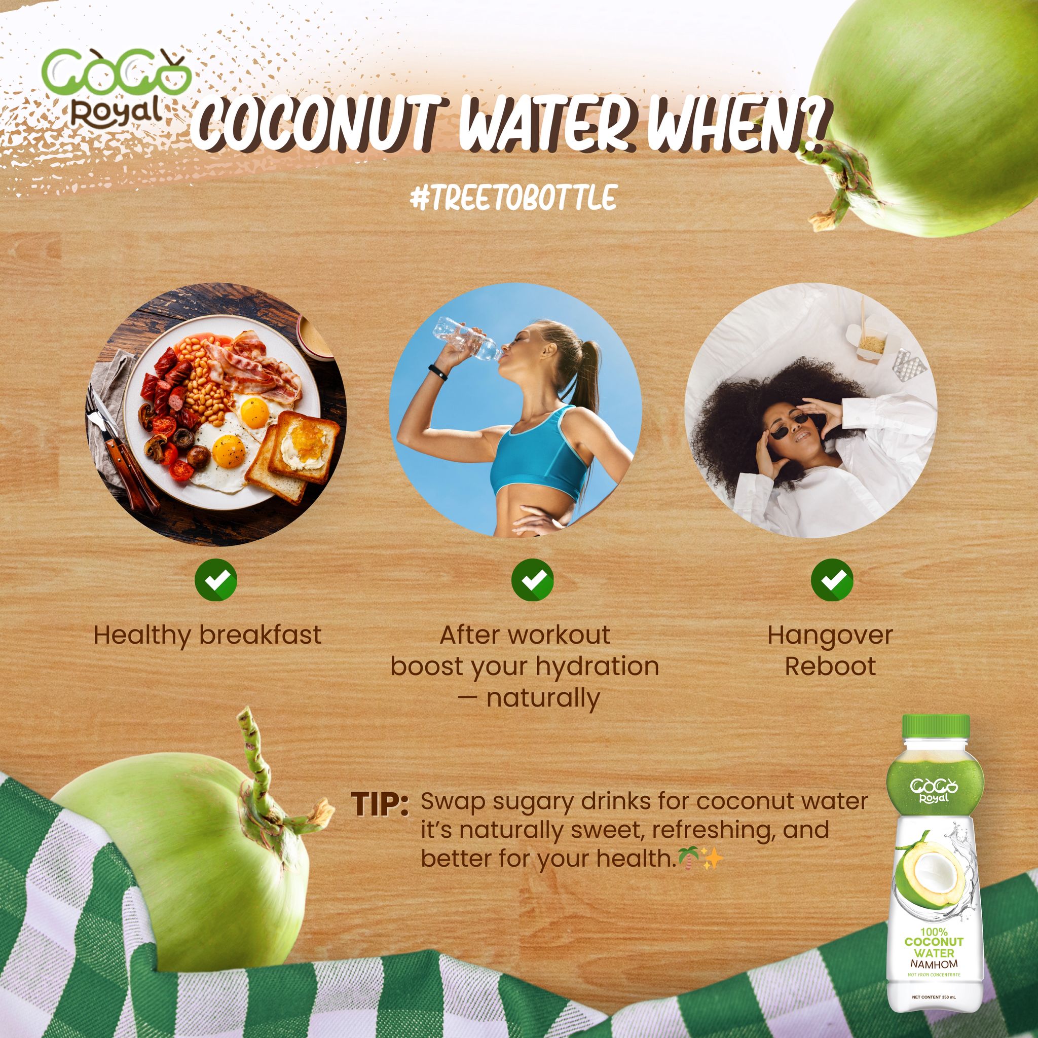 Royal Coconut drink 350ml x 24btl | Shopee Singapore