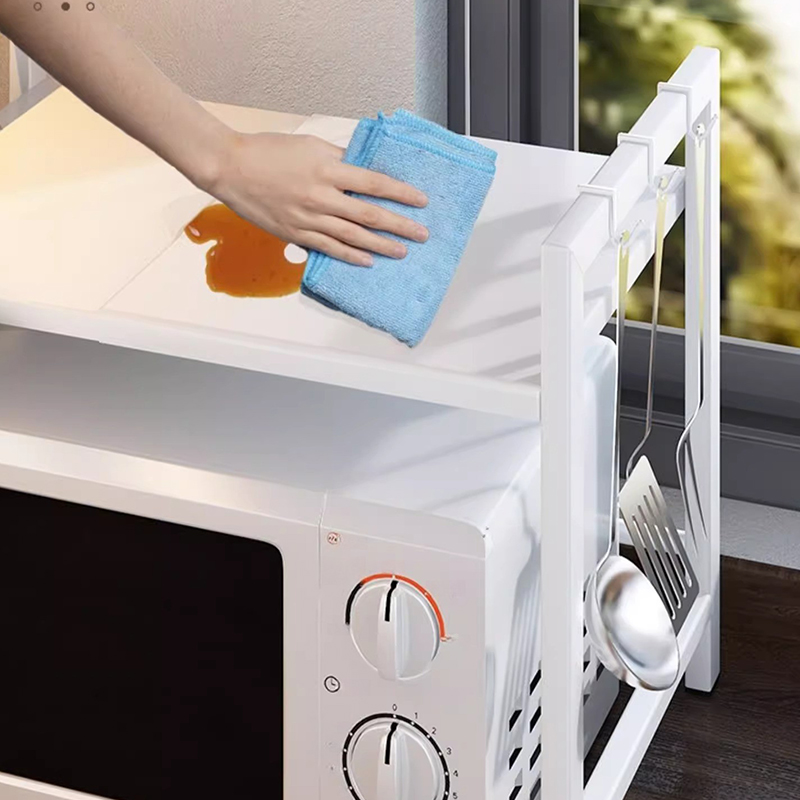 Microwave Rack Adjustable Oven Rack Kitchen Shelf Rack Microwave Oven ...