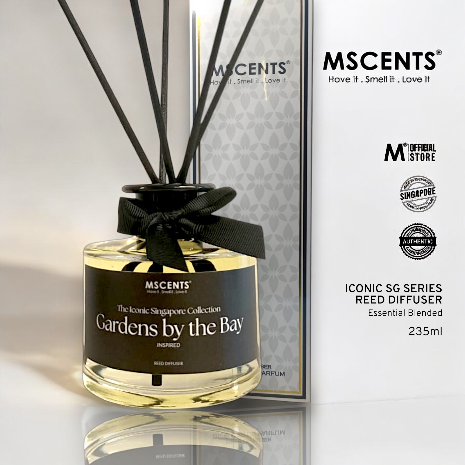 Reed Diffuser Iconic Singapore Fragrance Aroma 235ml Large Capacity ...