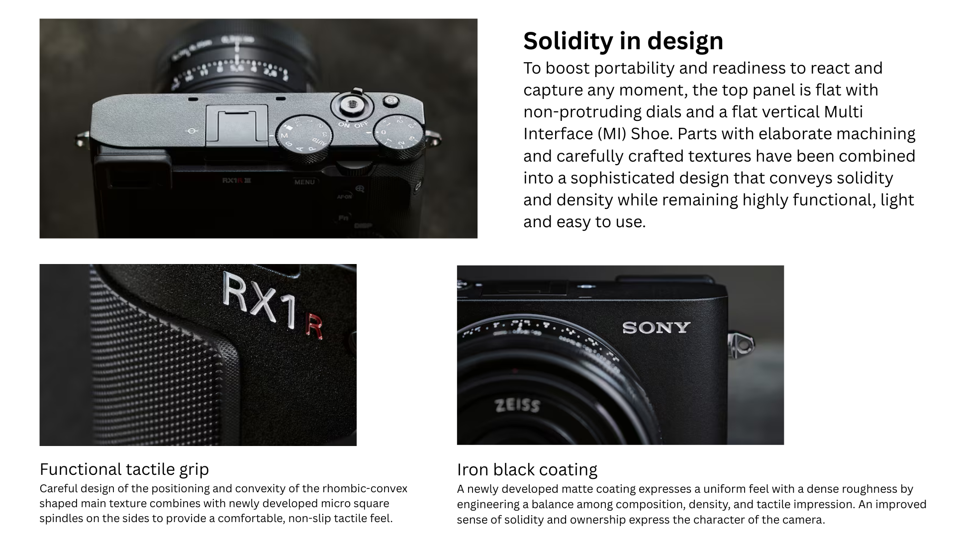 Sony RX1R III I RX1RM3 compact camera | 61.0 MP FFS and AI processing ...