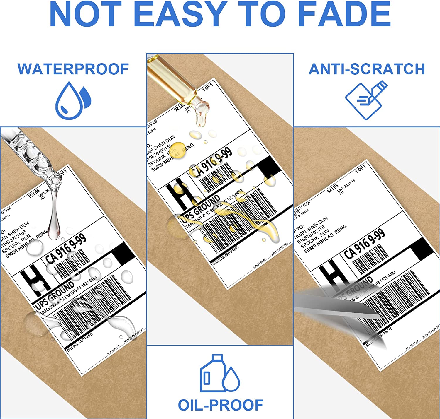 Waterproof Adhesive Thermal Label Sticker Paper Supermarket Price Label