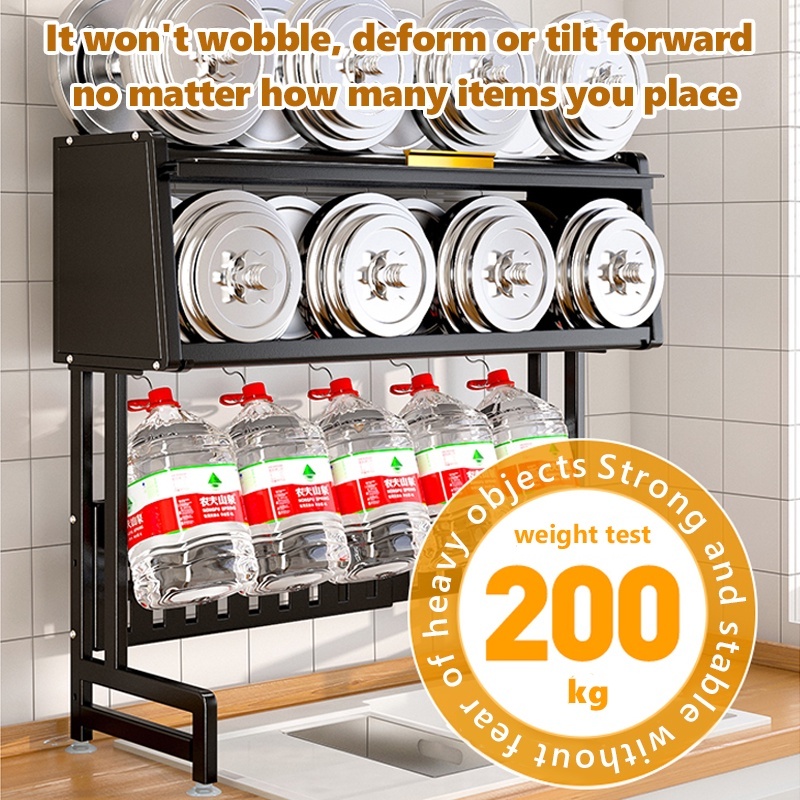 Luxes Kitchen Dish Drying Rack With Cover Kitchen Sink Shelf Kitchen ...