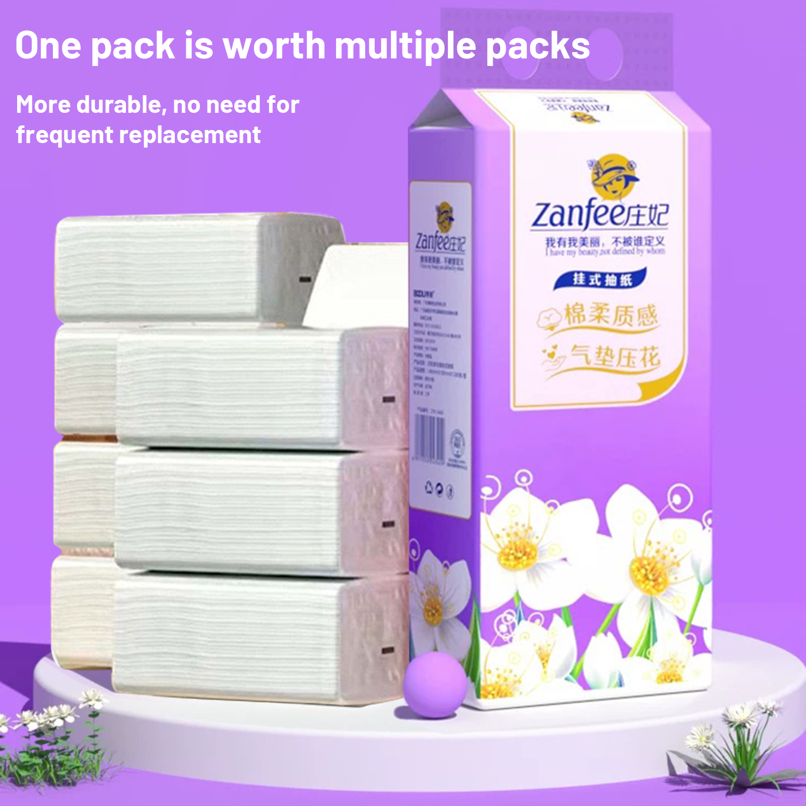 【SG】Hanging Tissue Paper 1280 Ply Toilet Paper Facial Tissue Paper ...