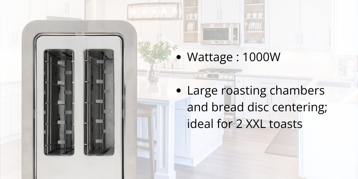 JOGEN BT 2215 XL Toaster for 2 Slices with Browning Control & Warming ...