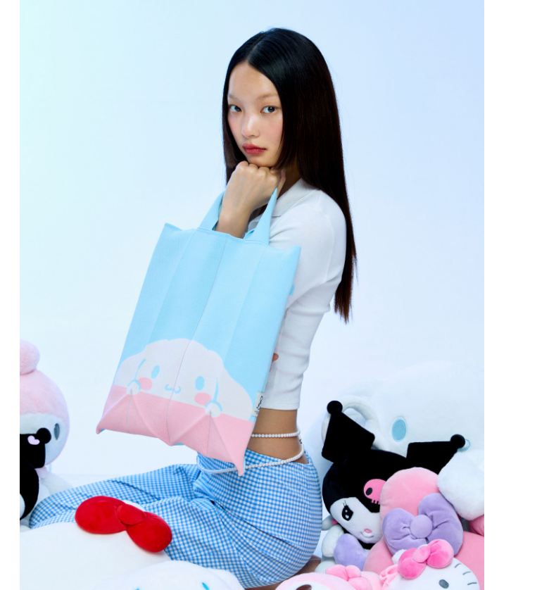 バッグ・カバンその他 [JOSEPH&STACEY x Sanrio] Lucky Pleats Knit Wing- 4 Colors Lucky Pleats Knit XL My Melody Blossom Pink | JOSEPH AND STACEY