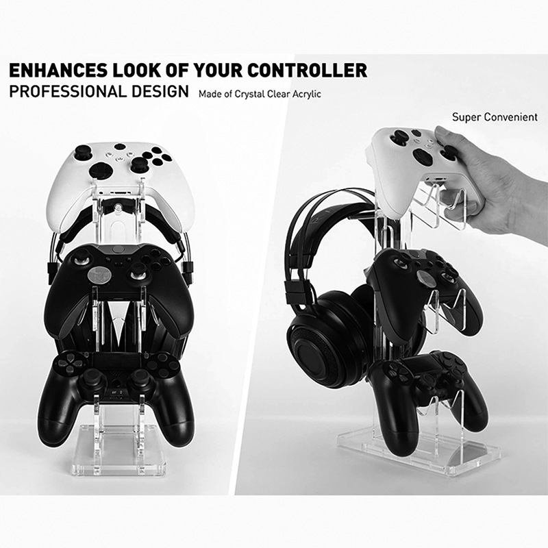 Singapore Acrylic Game Controller Stand Headphone Holder Multi Level ...