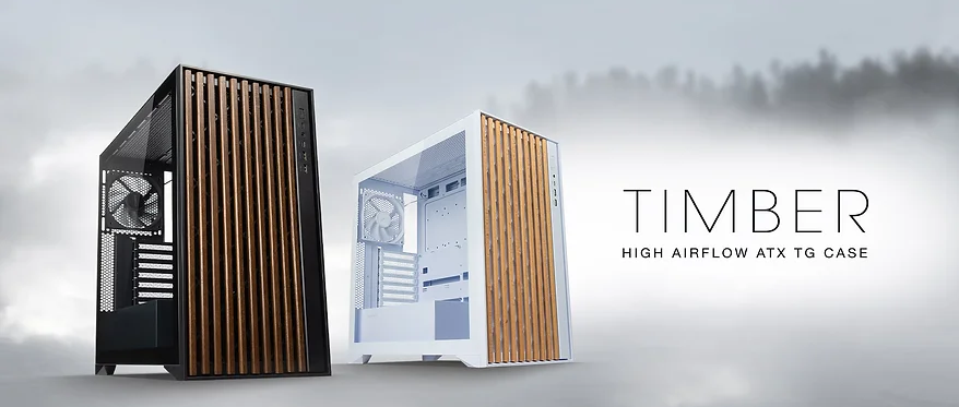 Tecware Timber High Airflow ATX TG, Timber M TG Case (4 x 12cm fans ...