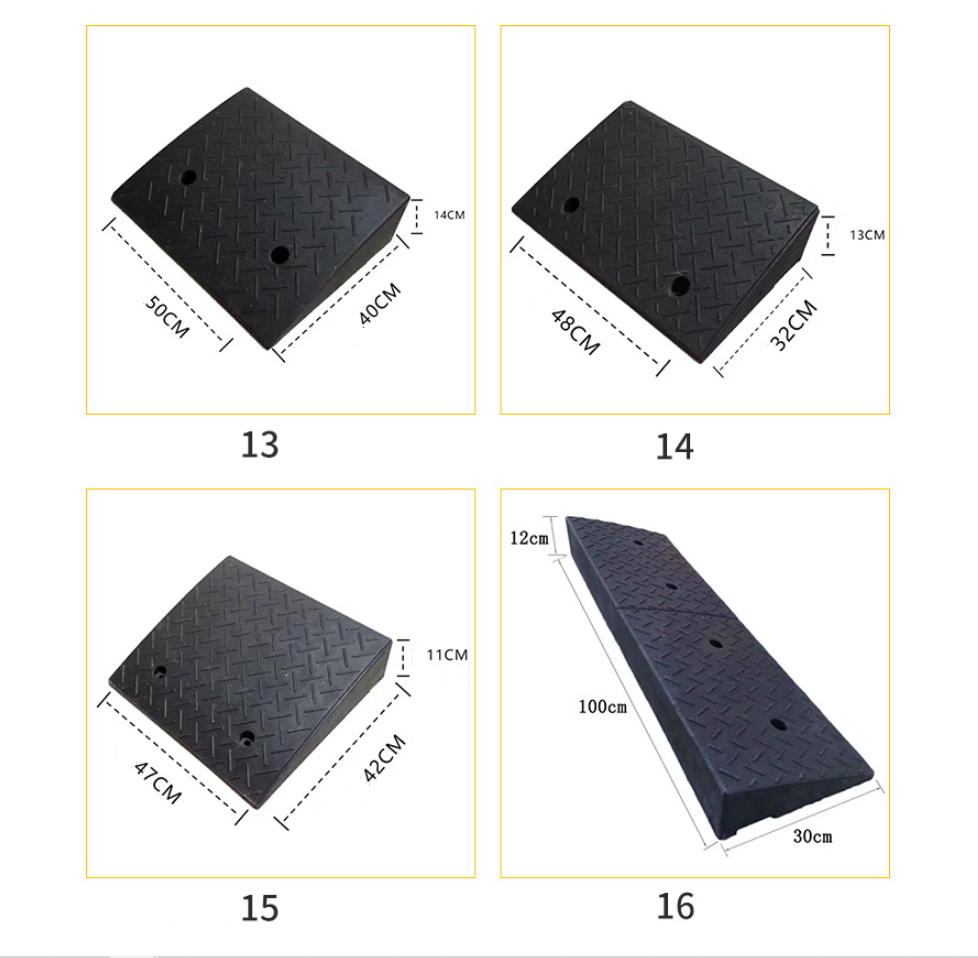 Driveway Curb Ramps Pressure Resistant PVC Ramp Motorhome Truck Shed ...