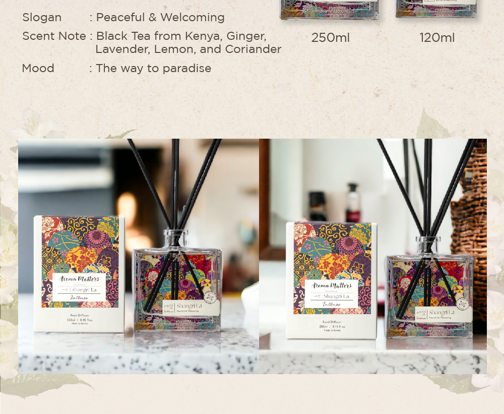 Aroma Matters Shangri La INTENSE Reed Diffuser Made In Korea 120ml and ...
