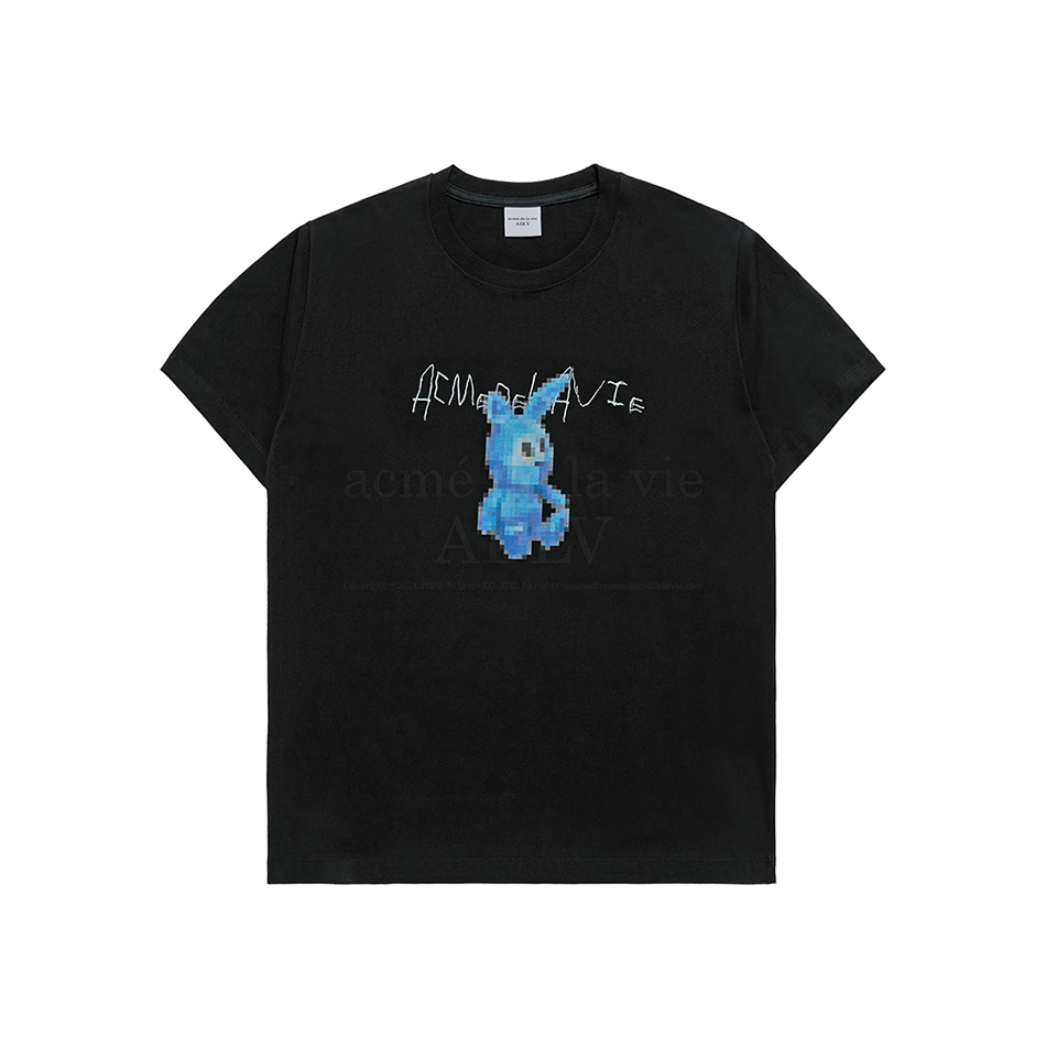 ■acme de la vie■ STRIPE RABBIT SHORT SLEEVE TSHIRT 5009496 ADLV - Acmé de la vie - Retro Rabbit Short Sleeve T-Shirt