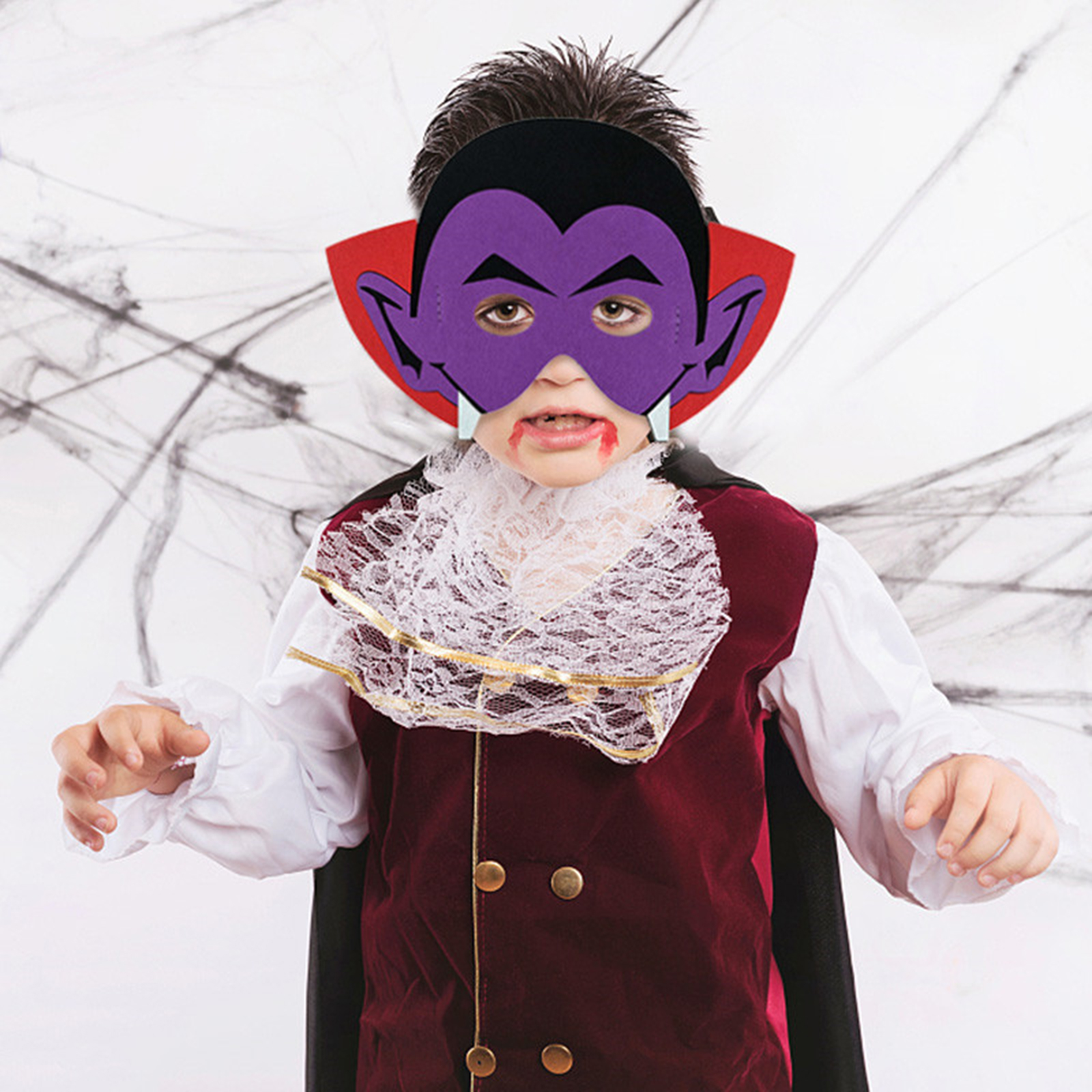 Felt Mask Halloween Cartoon Mask Halloween Patch Party Masks Vampire ...