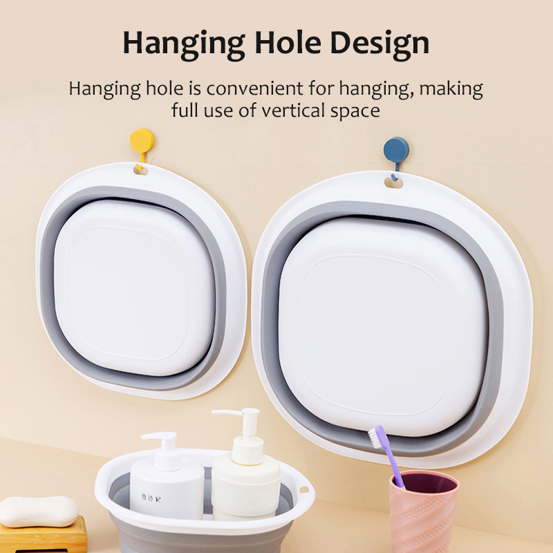 Foldable Washing Basins 5L/10L/15L Wall Mounted Wash Basin/ Travel Face ...
