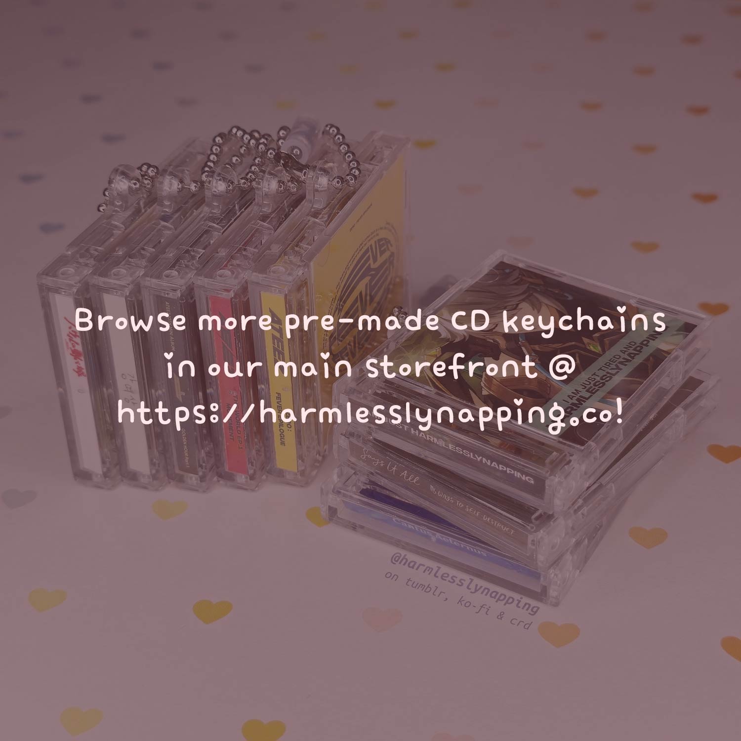 [MADE TO ORDER] Customisable Mini CD Keychain with NFC chip ...