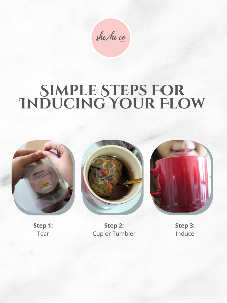 Induce: Late Period Menstrual Tea - By SheHe Co. Owns It | Shopee Singapore