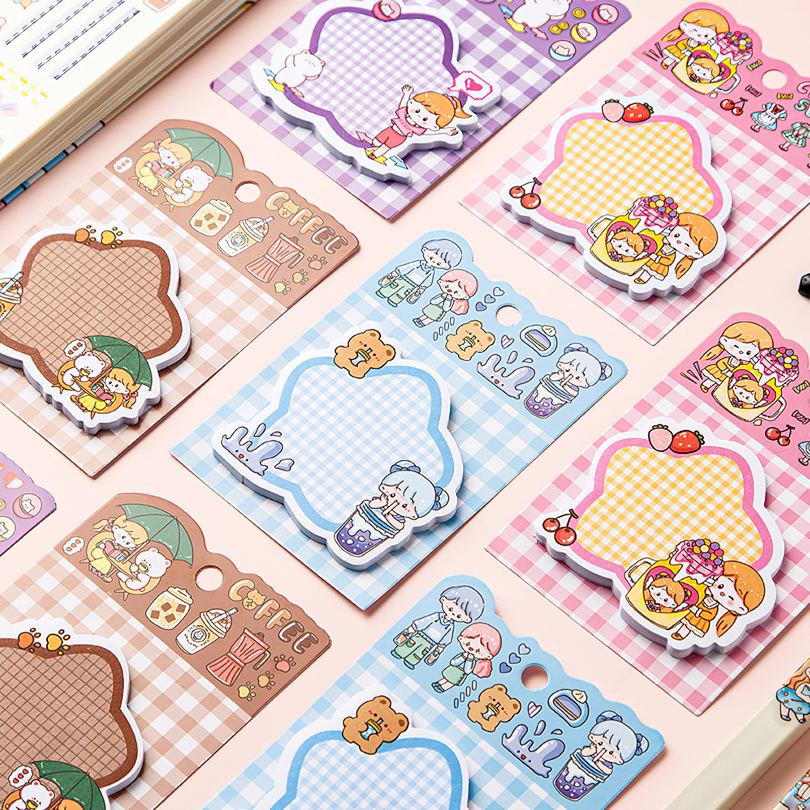 SG Creative Cute Animal Sticky Notes Cartoon Memo Pads for Scrapbooking ...