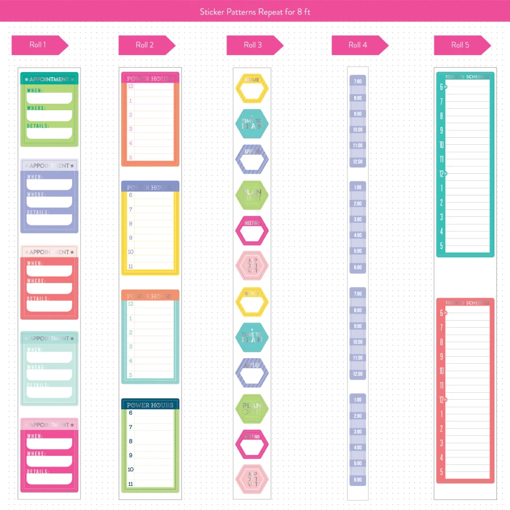 Happy Planner Scheduling Sticker Roll | Shopee Singapore