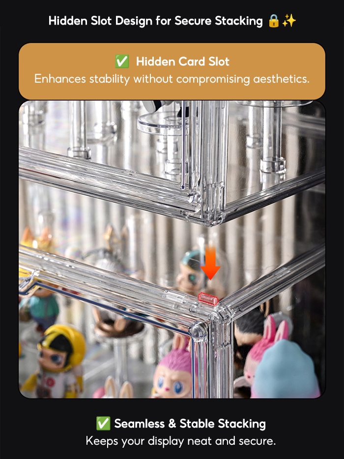 POP Mart Display Box Stackable Acrylic Display Case For Popmart ...