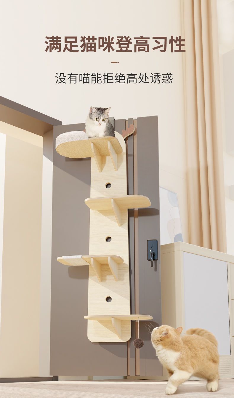 [SG STOCK] Integrated cat rack wall mounted cat climbing rack wall ...
