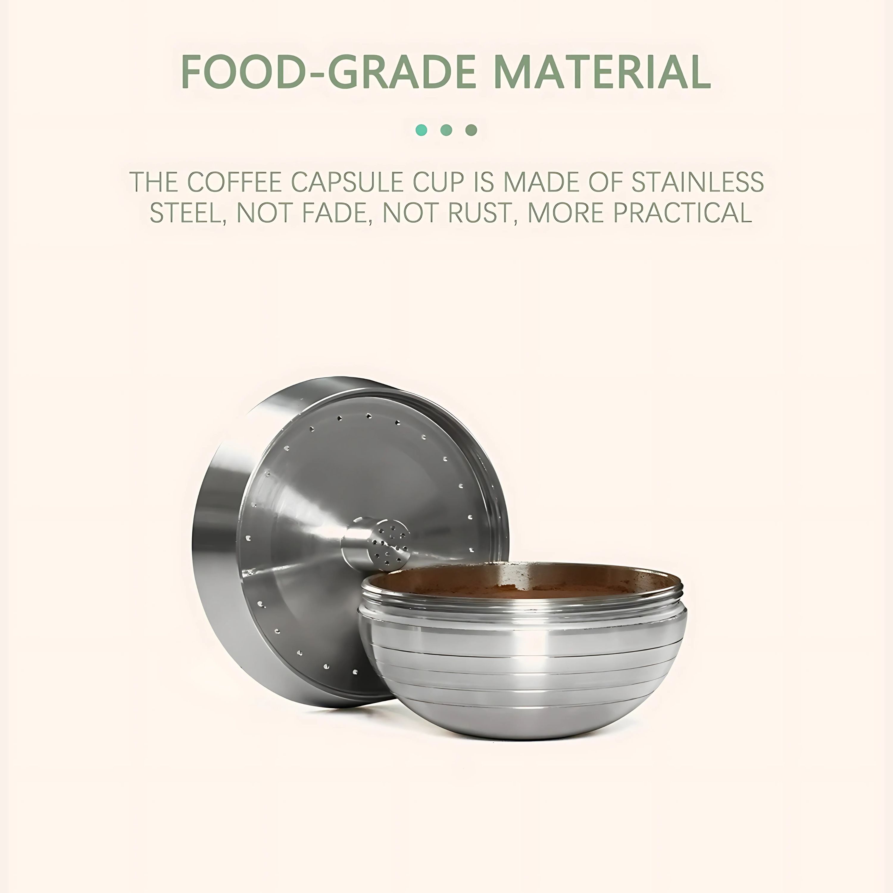 Reusable Nespresso Vertuo Stainless Steel Capsule | Refillable ...