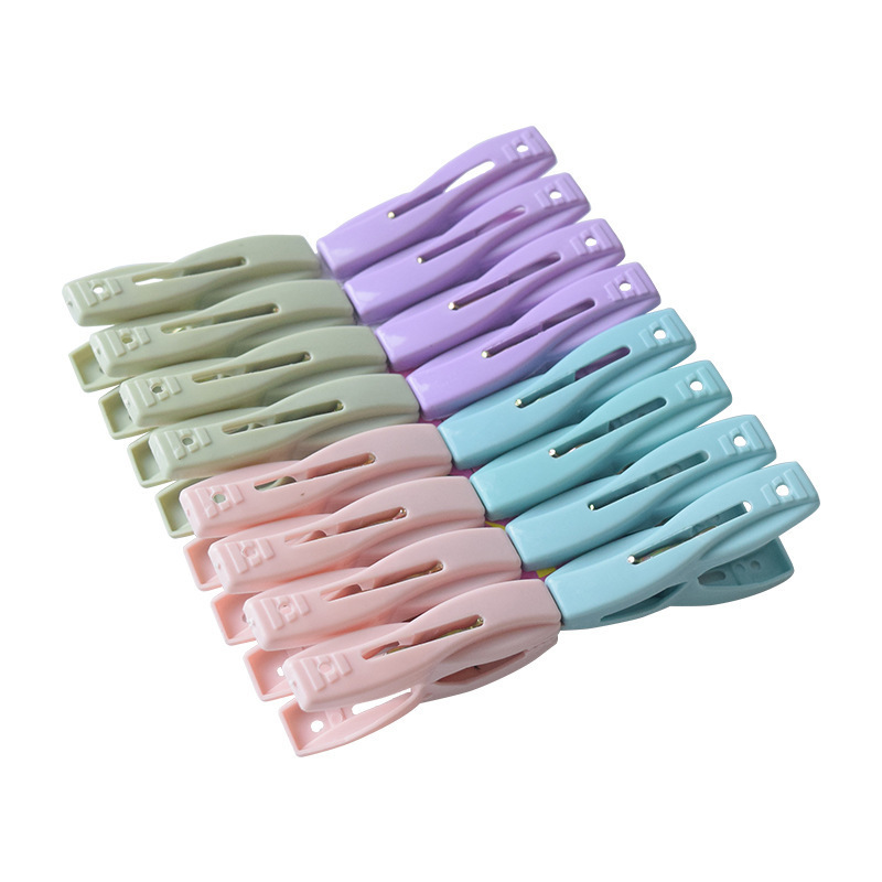 20 pcs Heavy Duty Plastic Laundry Clothes Pins Color Hanging Pegs Clips ...