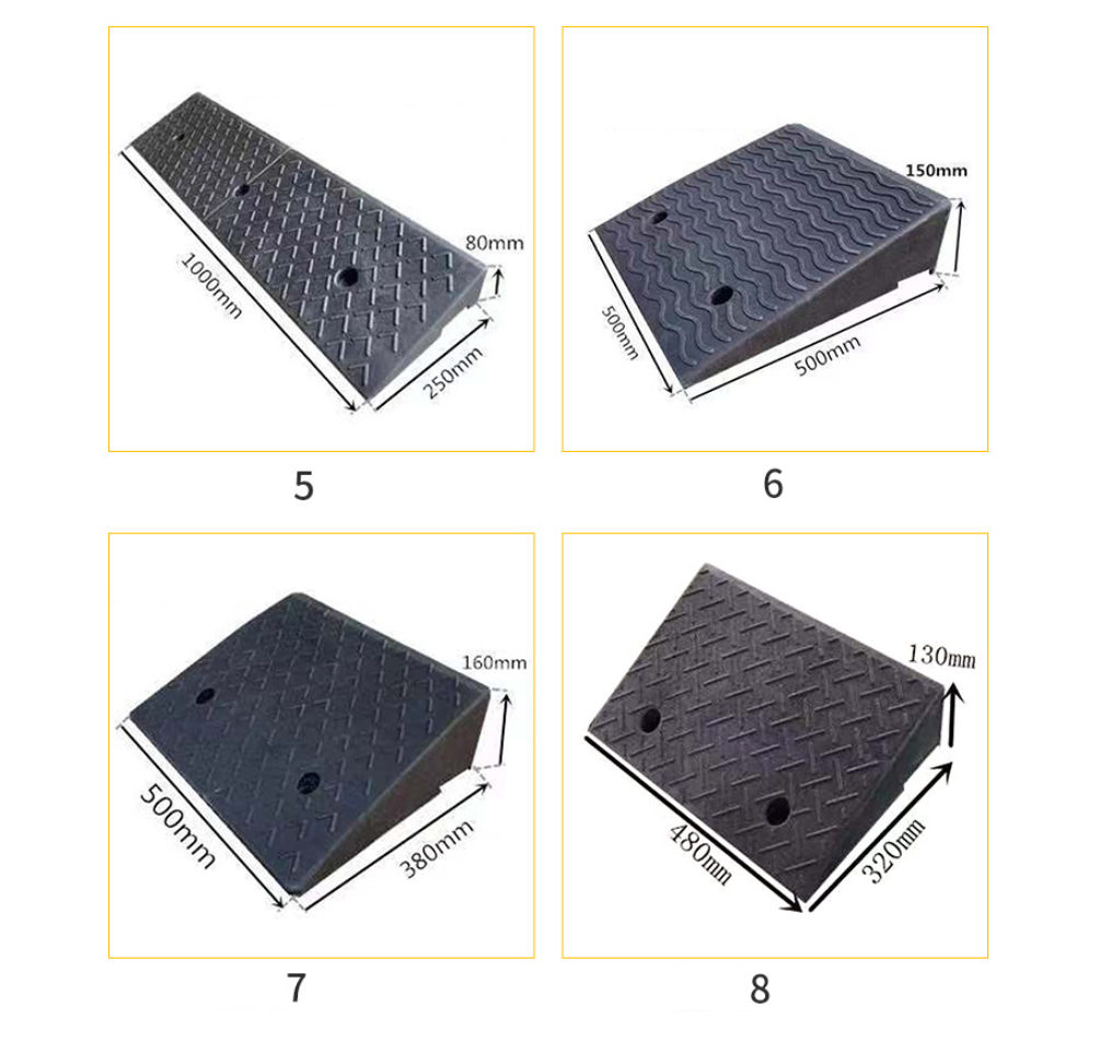 Driveway Curb Ramps Pressure Resistant PVC Ramp Motorhome Truck Shed ...