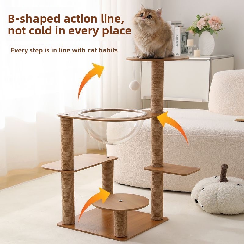 [🔥SG InStock]Cat Climbing Frame Vertical Cat's Paw Column Multi-Layer ...