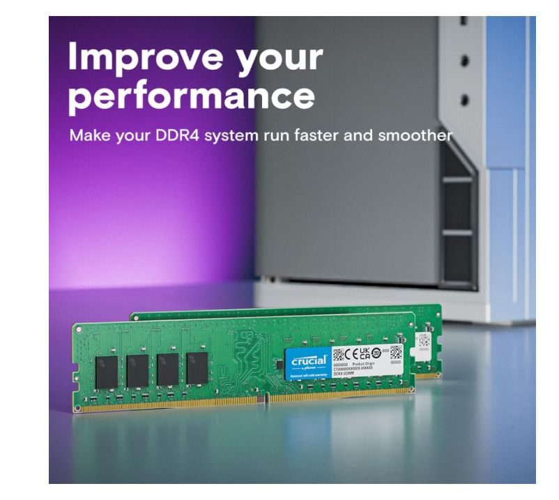 SG Local - Crucial RAM 8GB 16GB 32GB DDR4 3200 MHz UDIMM CL22 1.2V ...