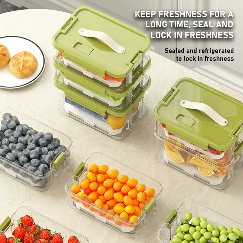 Portable Ice Box Food Storage Box Stackable Fresh Keeping Food ...