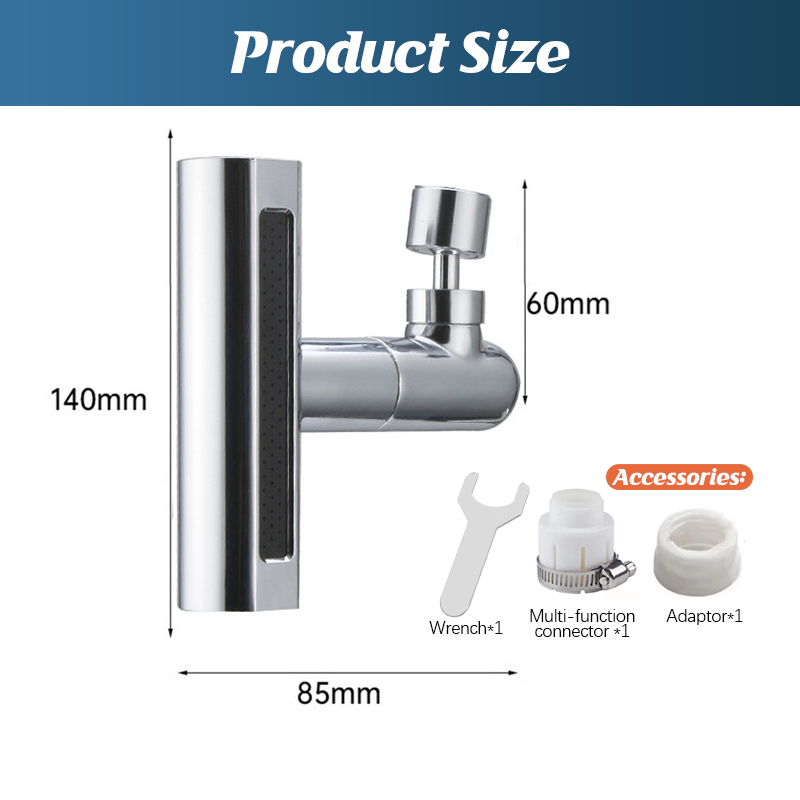 Multifunctional Sink Faucet Connector Kitchen Sink Waterfall Faucet ...