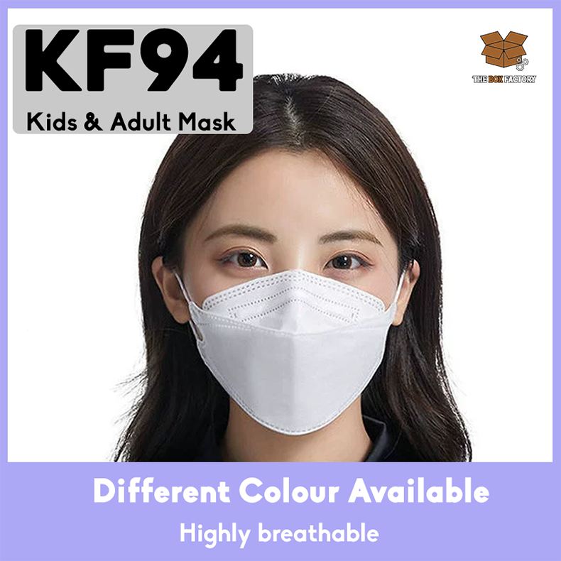 Korean Design KF94 3D Mask Adult/Kid 10 Pieces Individual Pack High ...