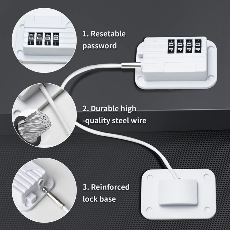 Baby Proofing Cabinet Strap Locks || 4 Digit Combination Baby Lock ...