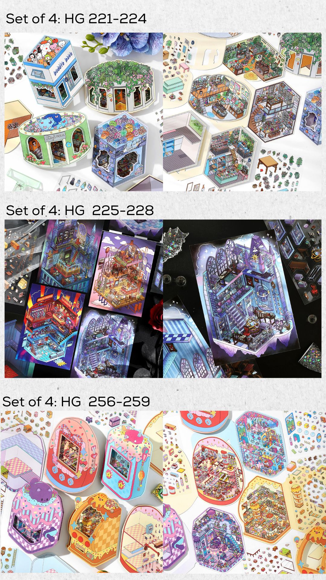 [KW] Advanced 3D Scene Sticker Complex Landscape Sticker Level 4 ...
