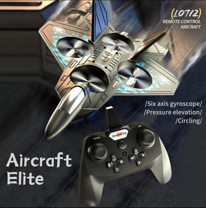 L0712 Remote Control Jet Fighter 6-axis Gyroscope Aircraft Foam Plane ...