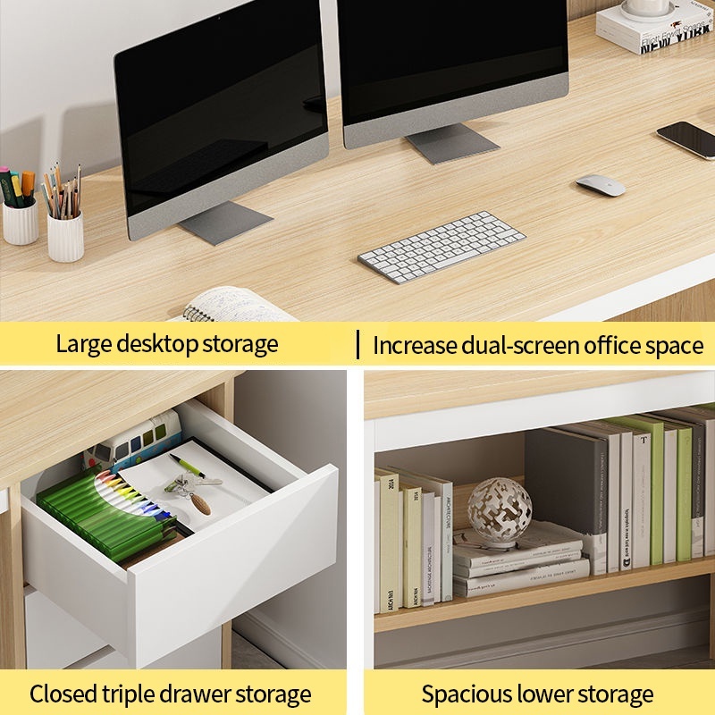 Home Office Table Study Writing Table With Drawers Computer Desk Room ...