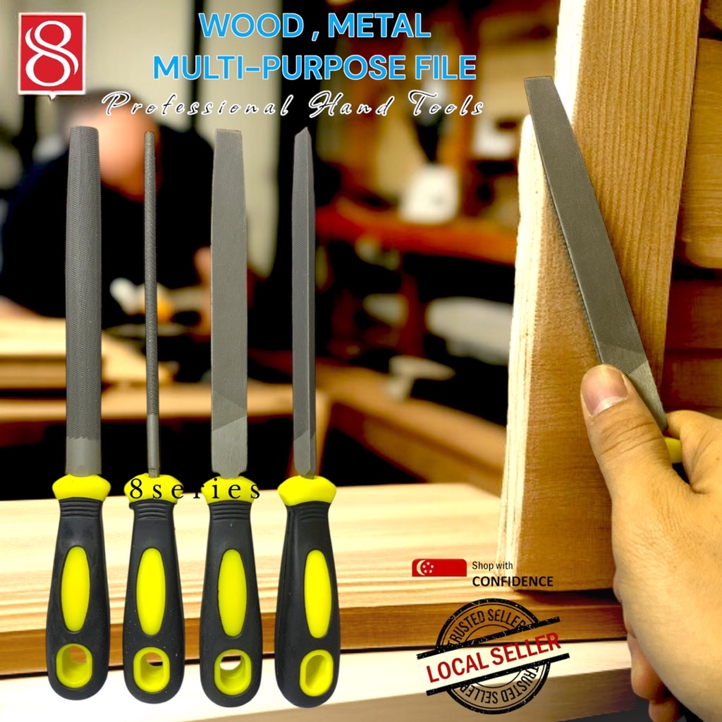 (SG SELLER ) 6” Wood , Metal , Plastic File , professional hand tools ...