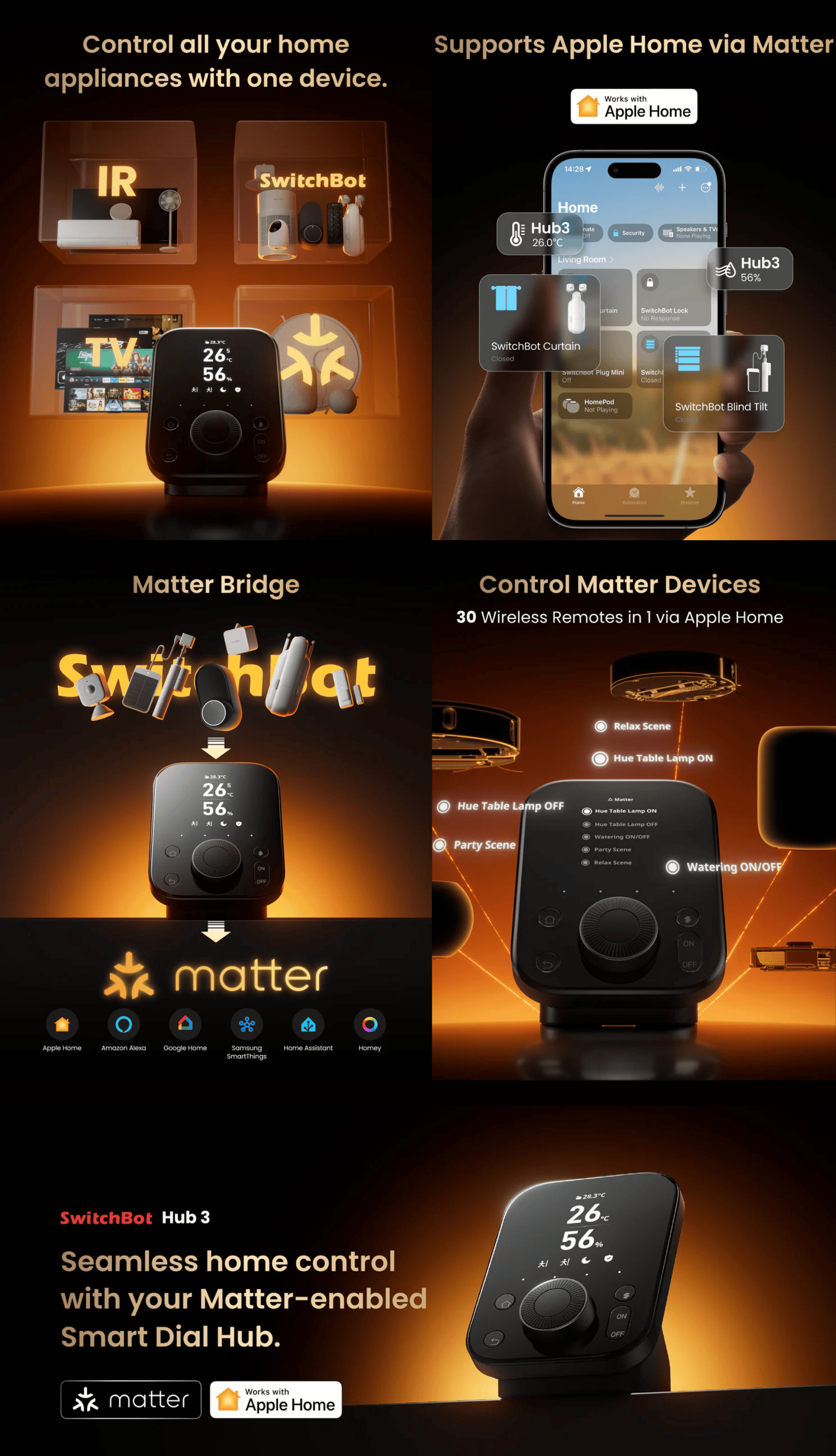 SwitchBot Hub 3 Smart Home Control Center | Matter Supported | Works ...