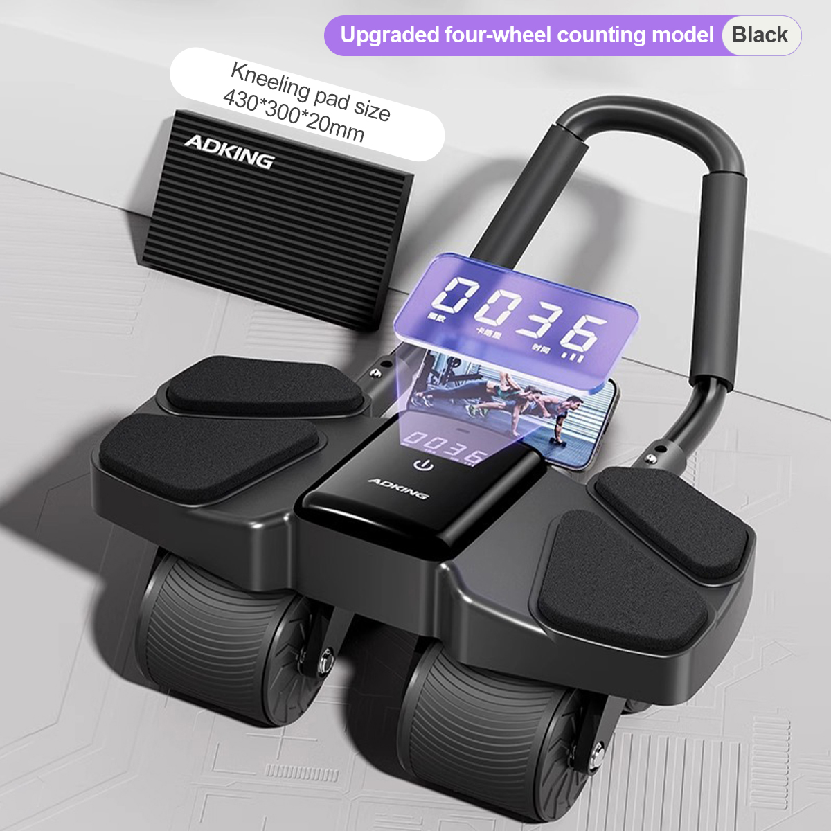 fitness Abs Roller Abdominal ab roller machine Abs 4 Wheel abdominal ...