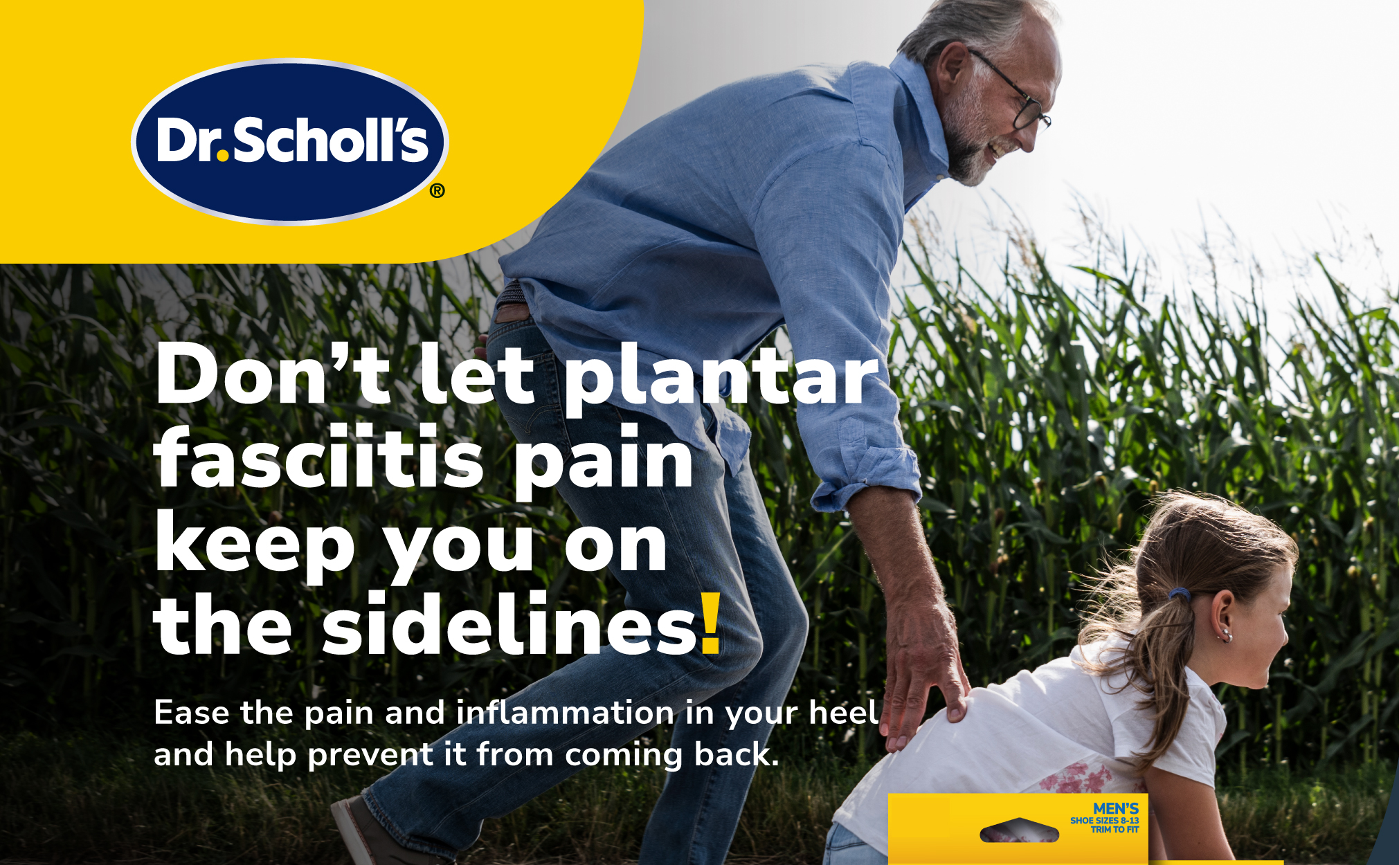Dr.Scholl Plantar Fasciitis AllDay Pain Relief Orthotics Men Shopee