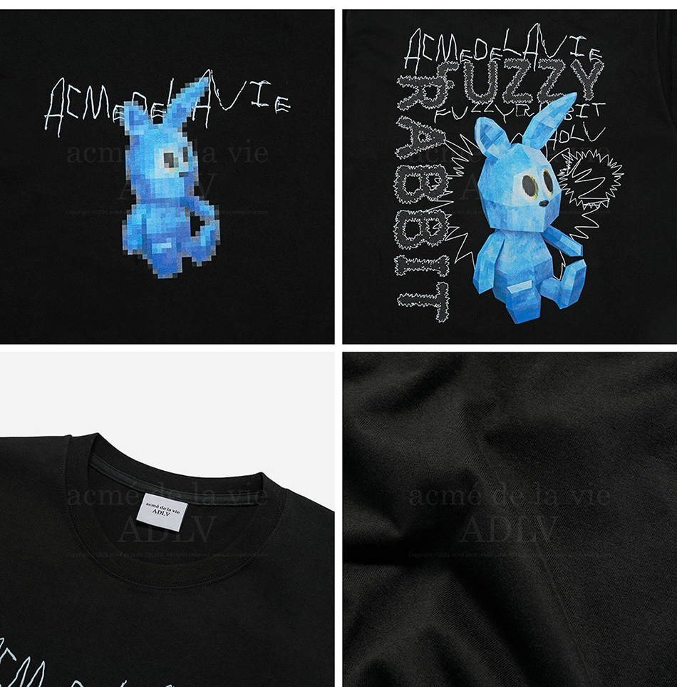acme de la vie ADLV] HOSHI RETRO RABBIT SHORT SLEEVE T-SHIRT