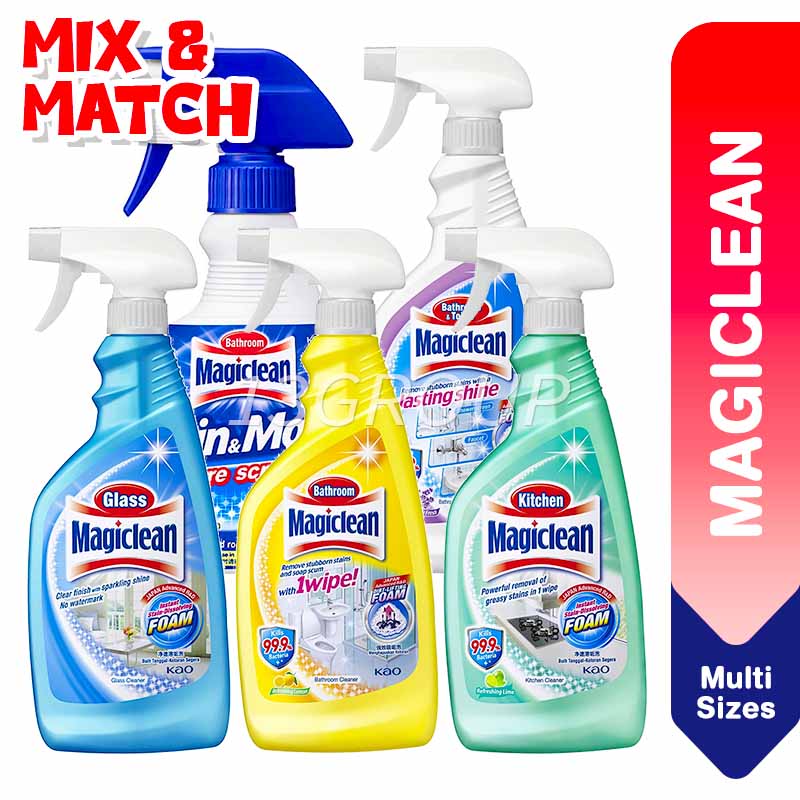 Magiclean Stain Mold Bathroom Kitchen Toilet Bleach Glass Cleaner ...