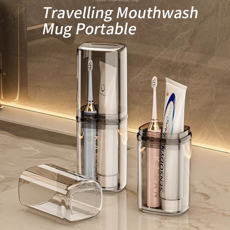 Toothbrush Travel Case Toothbrush 4 Cup Holder Dustproof Case Portable ...