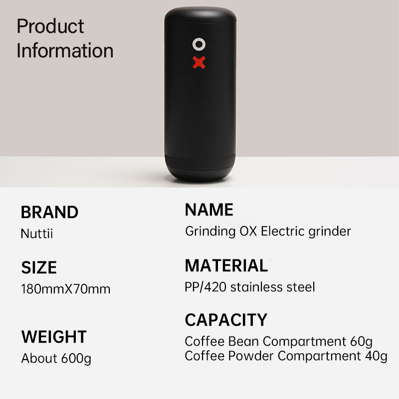 TimemoreOX Electric Coffee Bean Grinder Portable AllPurpose Outdoor