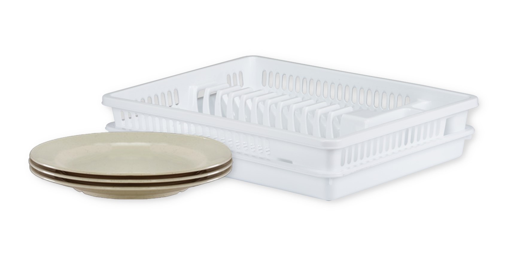 TOYOGO Dish Rack Organizer with Tray – Sturdy & Spacious Kitchen Rack ...