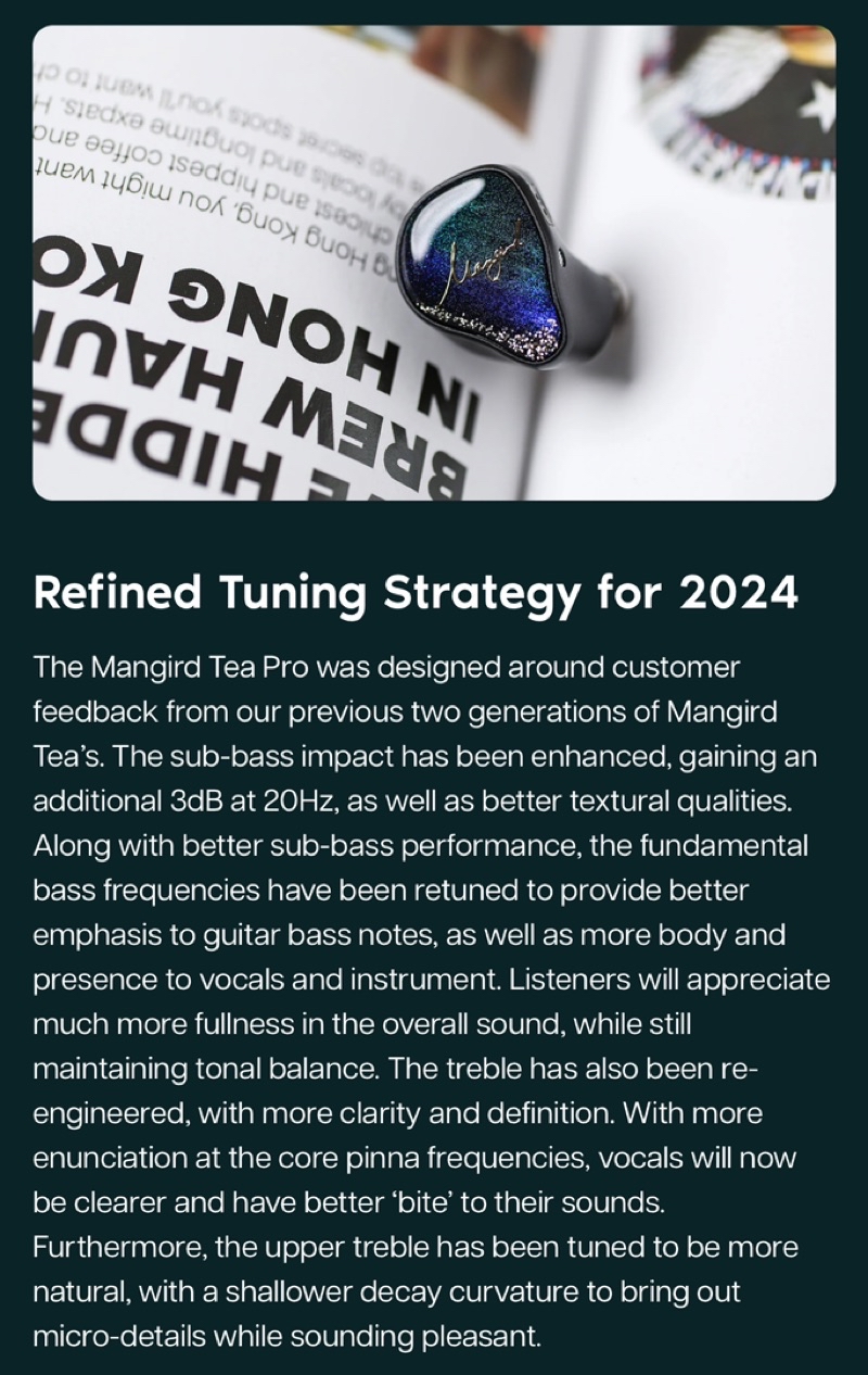 XENNS Mangird Tea PRO Precision Tuning 2DD+6BA Hybrid IEM - Local ...
