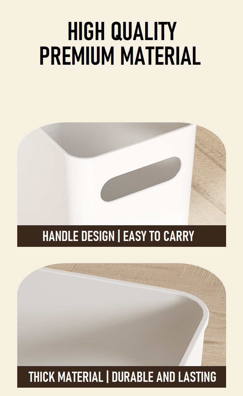 Minimalist Slim Trash Bin Dustbin without Cover Simple Design Kitchen ...