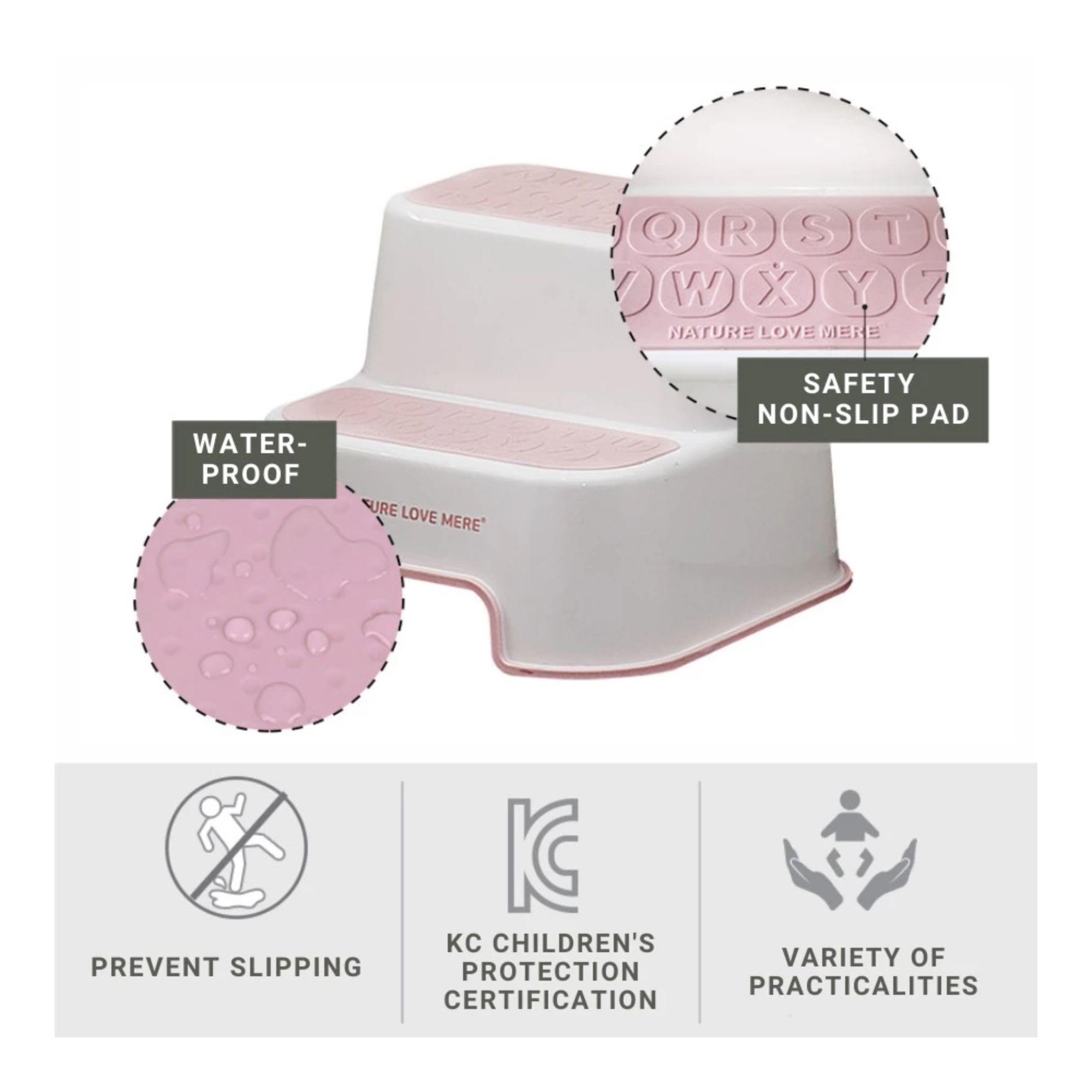 Infantino | Nature Love Mere ABC Safety Step Stool For Kids (Anti-Slip ...