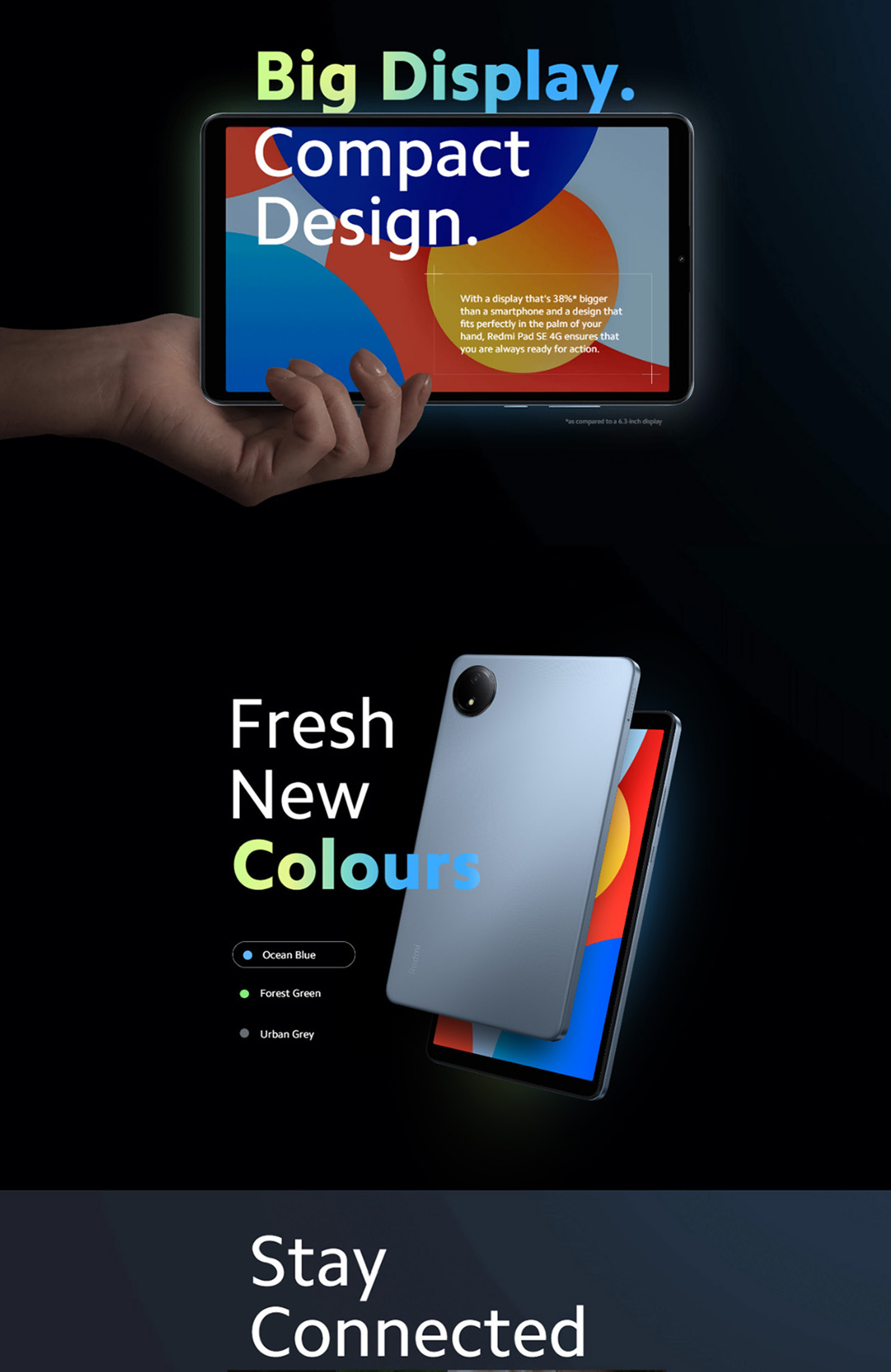 Xiaomi Redmi Pad SE 8.7 Graphite Gray/Sky Blue/Aurora Green