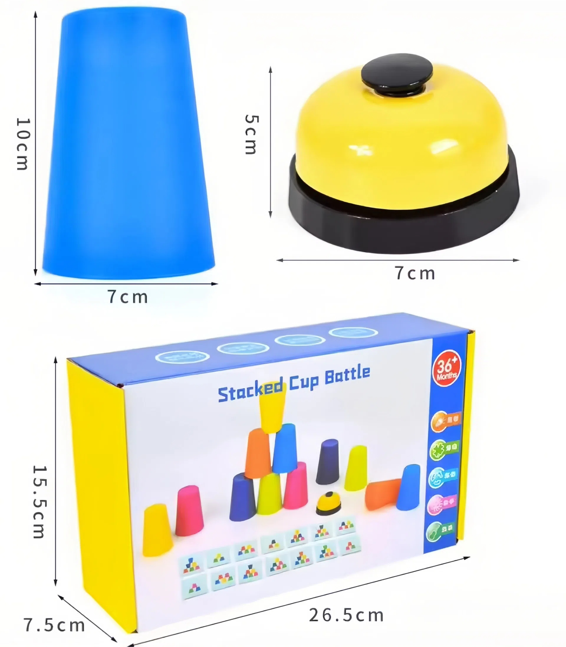 Colour and Shape Matching Game Stacking Cups Game For Kids Birthday ...