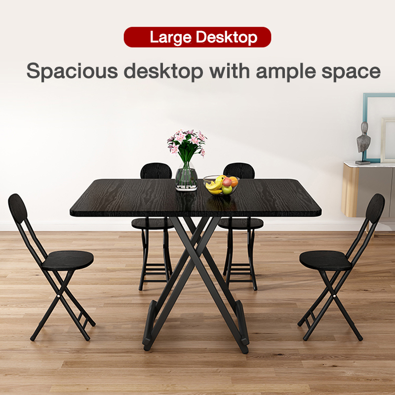 SNB Wooden Foldable Dining Table Simple Modern Folding Table Dinning ...